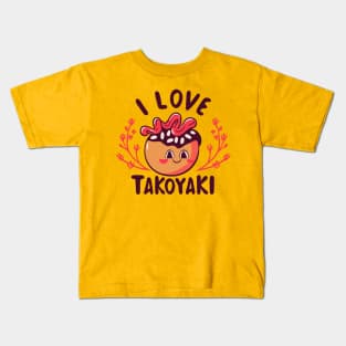 Cute Kwaii Takoyaki Kids T-Shirt